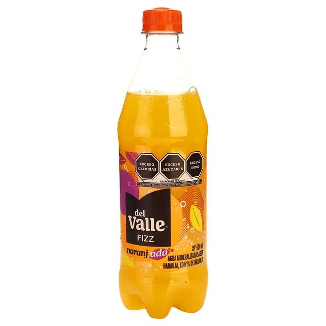 Del Valle Agua Mineralizada Con 1% de Naranja 600 ml