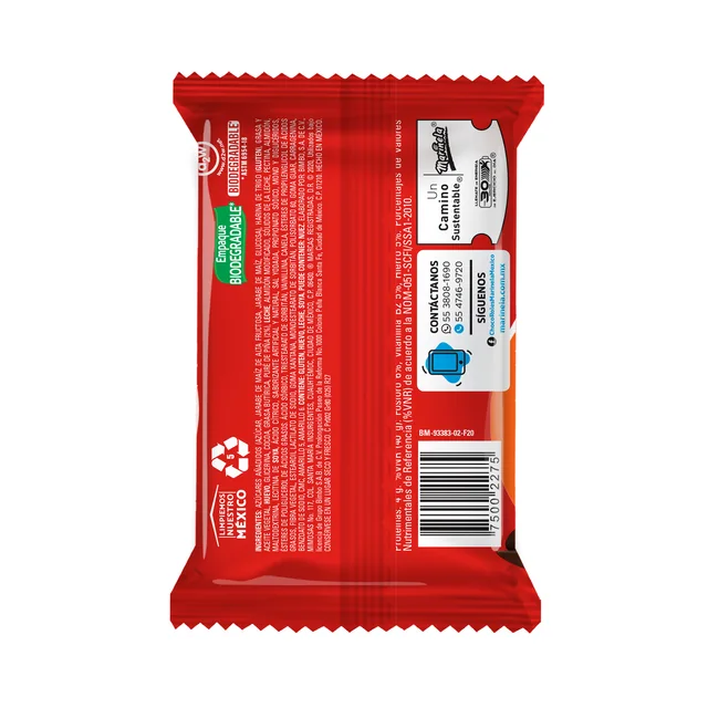 Imagen 4 de Choco Roles Marinela Pastelito Sabor Piña con Relleno 80.00 g