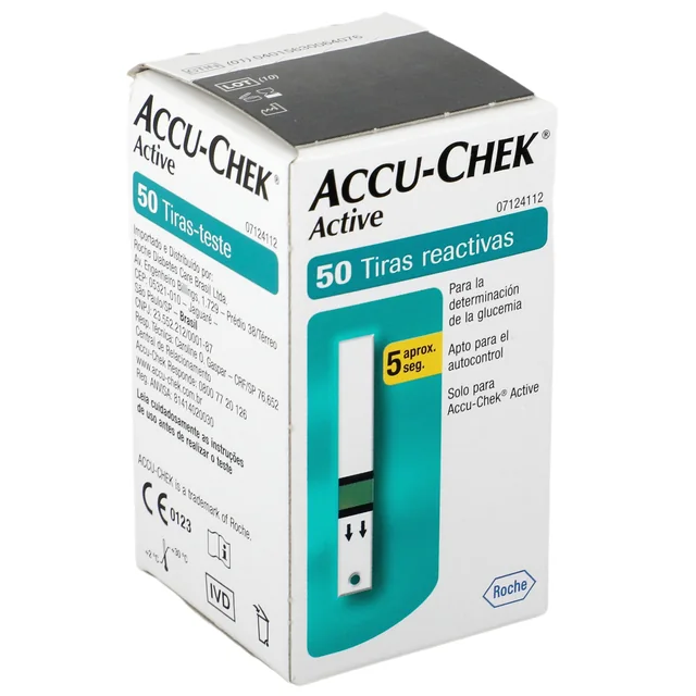 Accu-Check Roche Tiras Reactivas Active 50 pzas