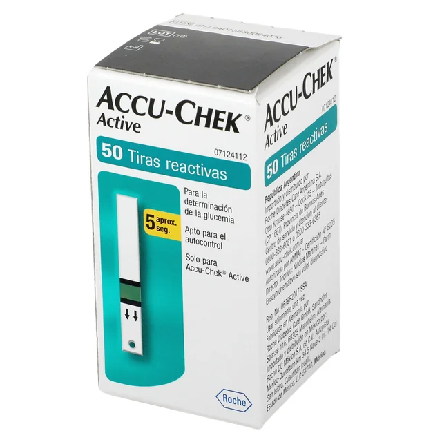 Imagen 2 de Accu-Check Roche Tiras Reactivas Active 50 pzas