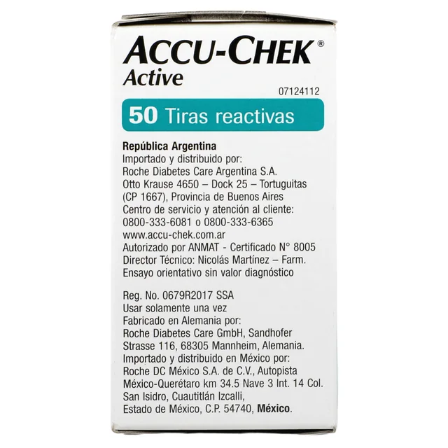 Imagen 7 de Accu-Check Roche Tiras Reactivas Active 50 pzas