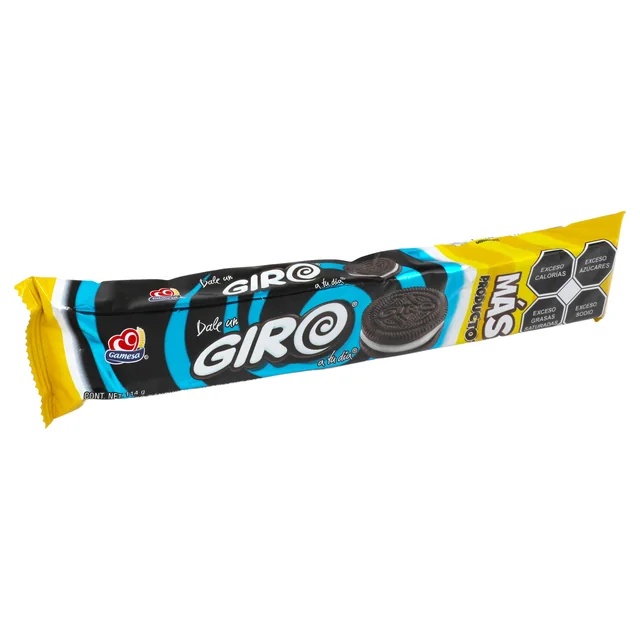Imagen 4 de Giro Gamesa Galletas Tipo Sándwich con Relleno Sabor Vainilla 114 g
