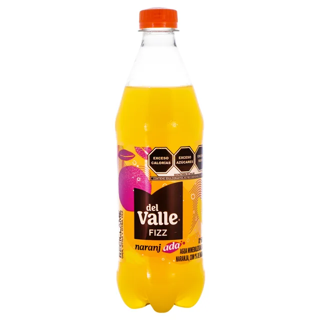 Imagen 2 de Del Valle Agua Mineralizada Con 1% de Naranja 600 ml