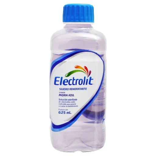 Imagen 2 de Electrolit Pisa Suero Rehidratante Solución Esterilizada de Electrolitos Oráles Sabor Mora Azul 625 ml