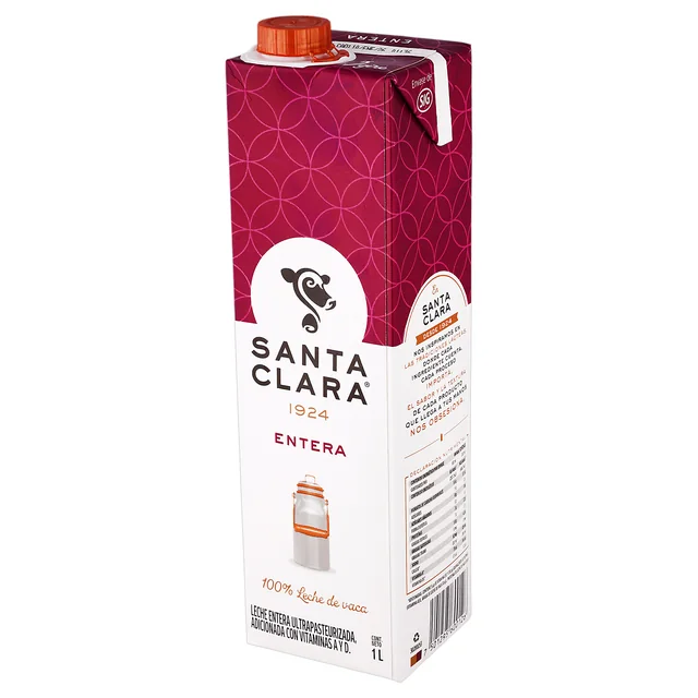 Imagen 7 de Santa Clara Leche Entera Pasteurizada 1 l