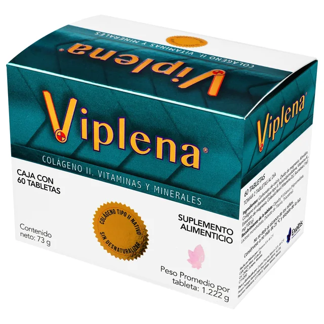 Imagen 7 de Viplena Suplemento Alimenticio tabletas Colágeno Ii, Vitaminas y Minerales 73 g